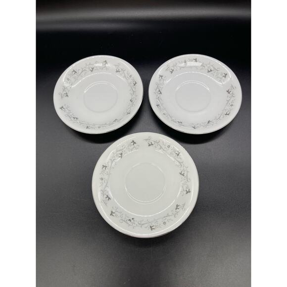 Vintage Moon Mist Fine China Set of 3 Saucers # 3000 Made in Japan - Picture 3 of 6